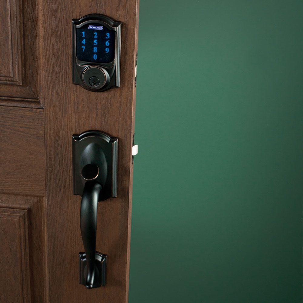 Schlage Smart Lock W Alarm Accent Lever Set Only 179 Shipped At Home Depot Regularly 298 Hip2save