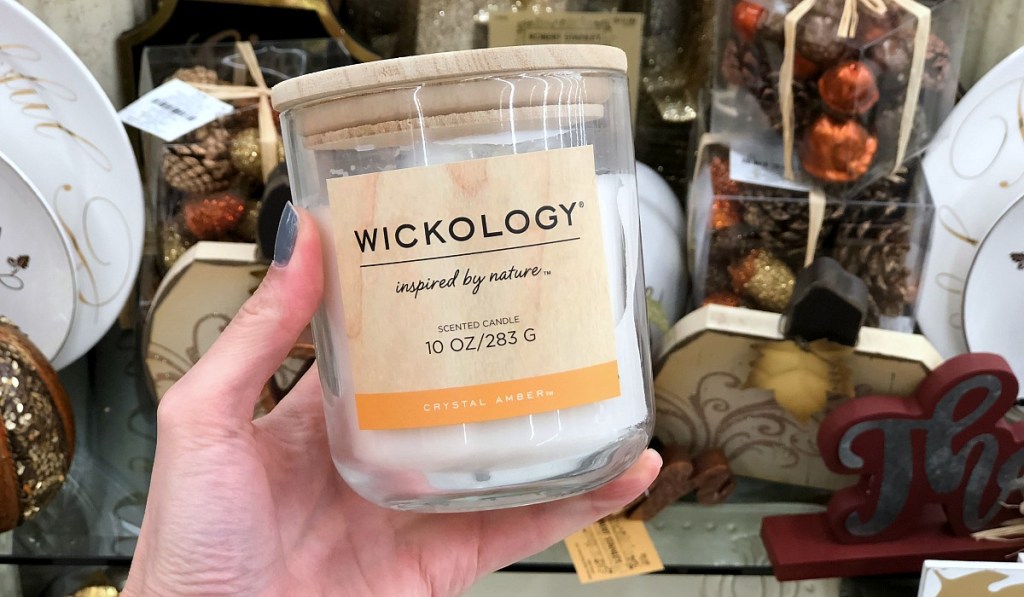 gift guide for homebody - wickology candle from hobby lobby