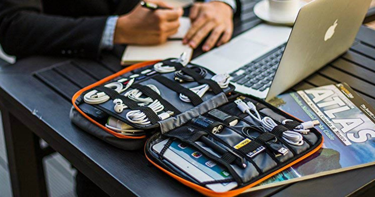 Amazon BAGSMART Travel Universal Electronics Accessory Organizer Case