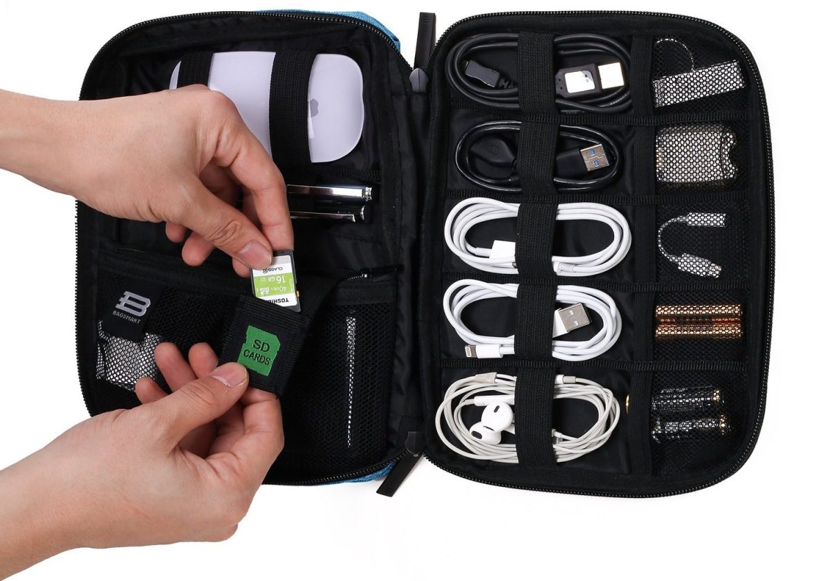 Amazon BAGSMART Small Electronics Cable Organizer Bag Only 13.99