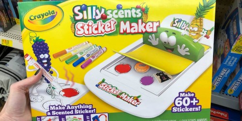 Crayola Silly Scents Sticker Maker Only $11.85 on Amazon (Regularly $20) + More Crayola Deals