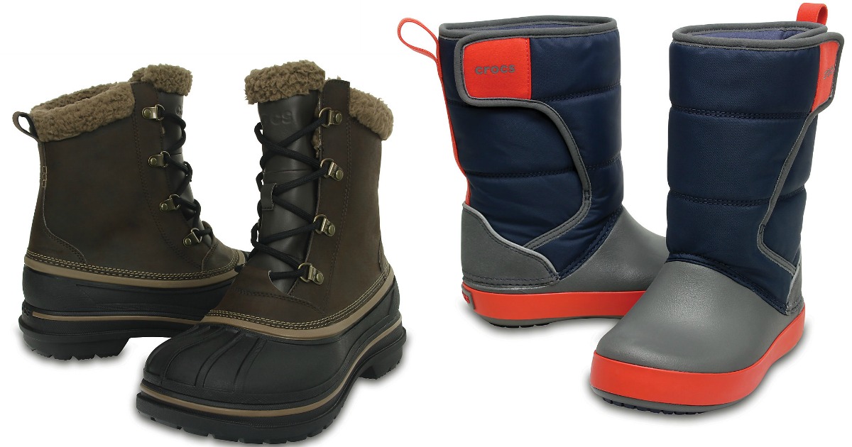 crocs boots winter