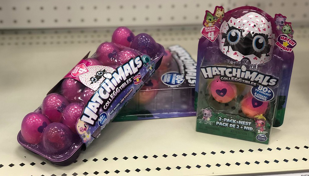 Hatchimals collegtibles mutlipack on shelf at Target