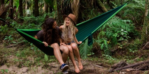 Amazon: Hiker Hunger Premium Outdoor Hammock Set Only $26 Shipped (Includes Carabiners & Straps)