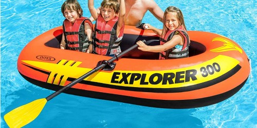 Amazon: Intex Explorer 3-Person Inflatable Boat w/ Oars & Air Pump Only $16.61 Shipped (Regularly $48)