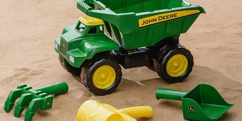 Amazon: John Deere 15″ Big Scoop Dump Truck with Sand Tools Only $10.46 Shipped (Regularly $25)