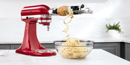 KitchenAid Spiralizer Attachment Only $49.99 Shipped (Comes w/ 4 Quick-Change Blades)