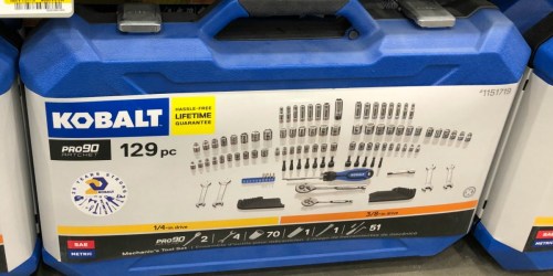 Kobalt 129-Piece Tool Set w/ Hard Case Only $49.97 Shipped (Regularly $100)