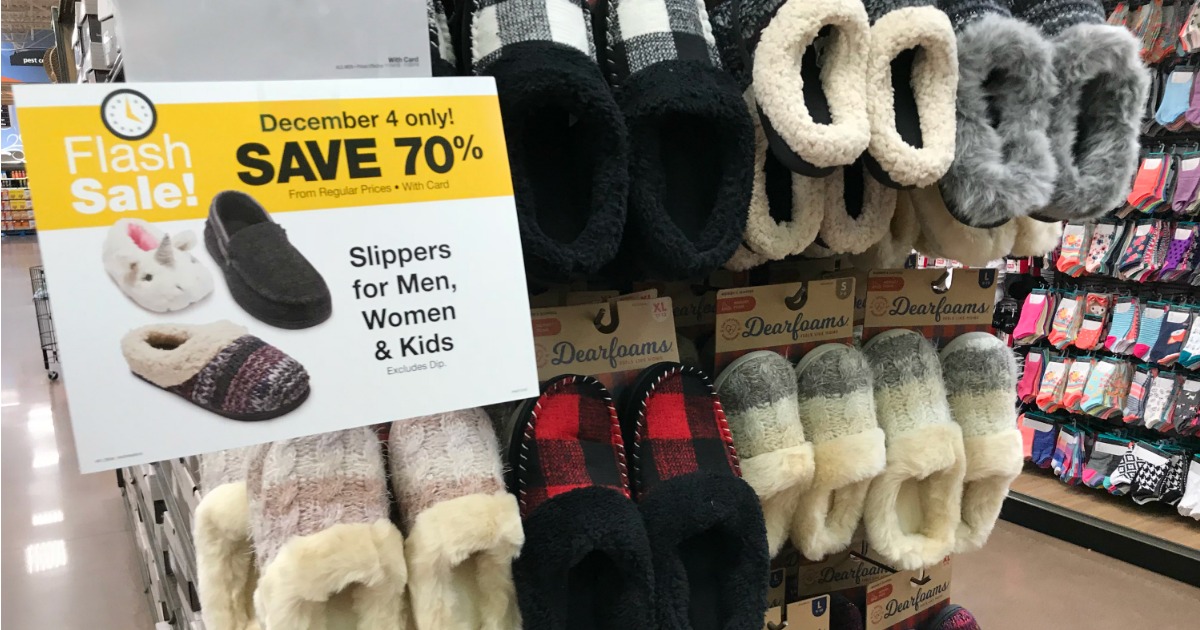 Kroger Shoppers! 70% Off Dearfoams Slippers for Entire Family & More