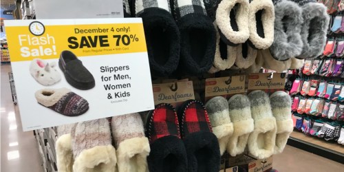 Kroger Shoppers! 70% Off Dearfoams Slippers for Entire Family & More