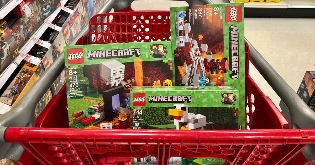 Over 45% Off LEGO Minecraft Sets After Target Gift Card + Free Shipping