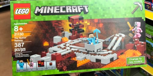 LEGO Minecraft The Nether Railway Set Only $17.99