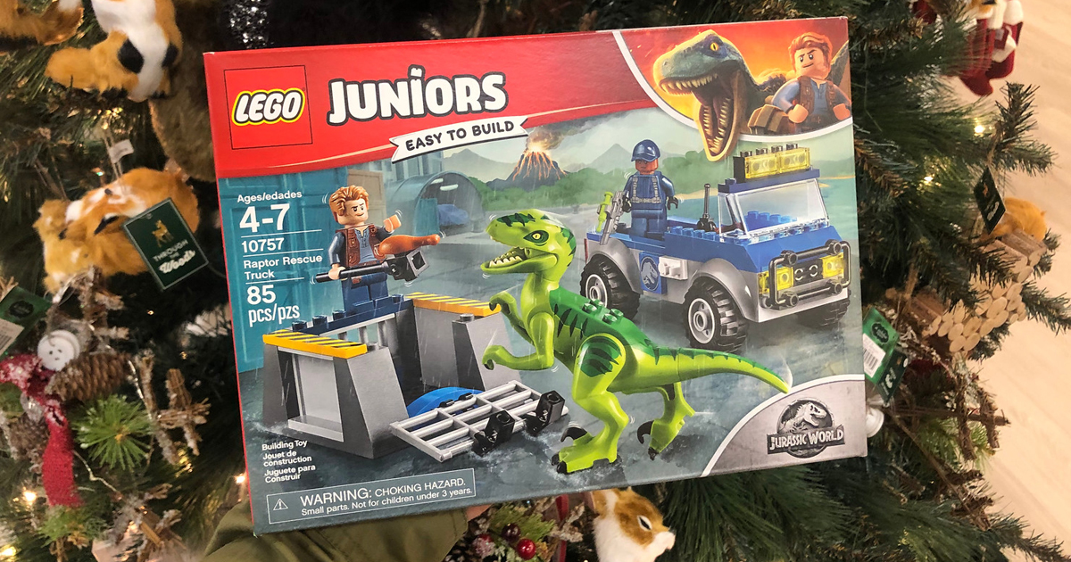 lego juniors raptor rescue truck set