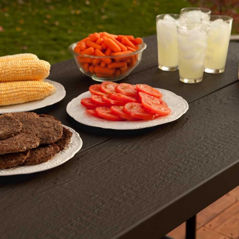 Lifetime Wood Grain Picnic Table Photos