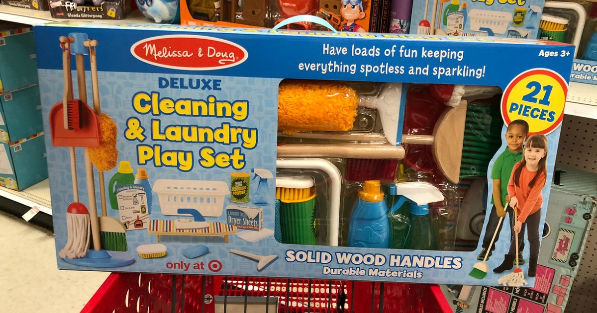 melissa and doug cleaning and laundry set