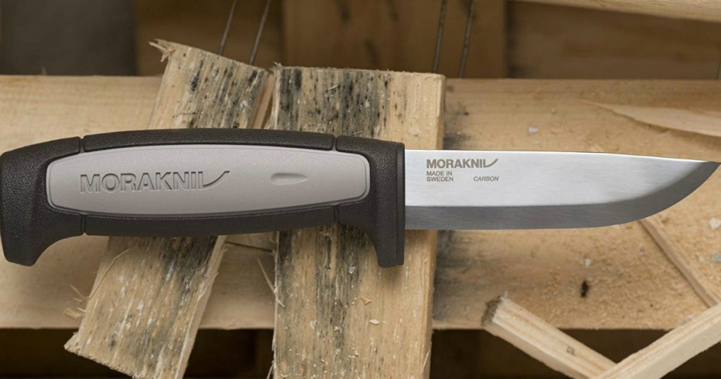 Morakniv Knife on wood