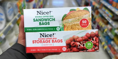 Nice! Brand Freezer, Storage & Trash Bags Only 92¢ Per Box at Walgreens