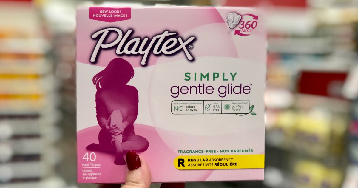 Playtex Simply Glide Tampons 36+ Count Boxes Just 2.32 Each After