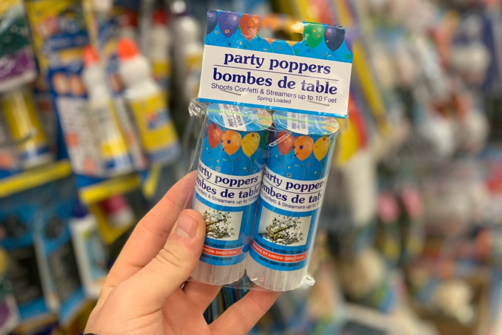 Party Poppers at Dollar Tree