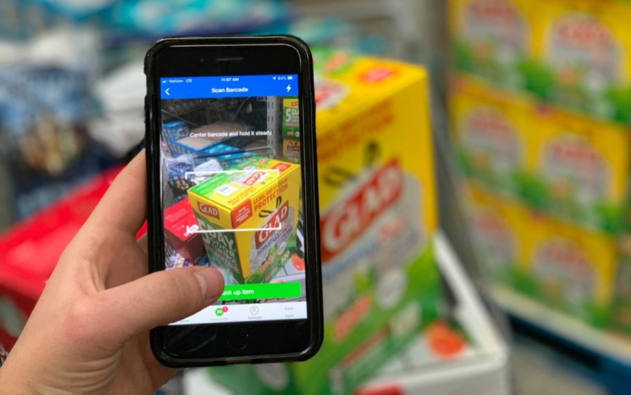 Scan & Go feature at Sam's Club