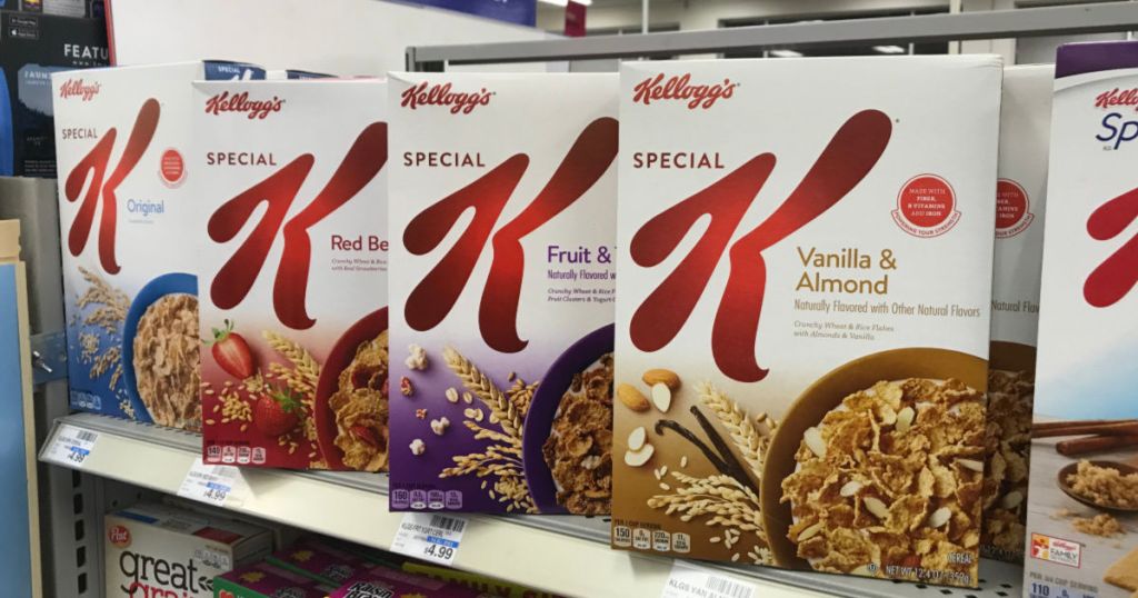 Special K cereal on shelf