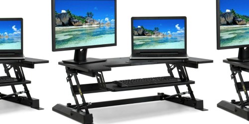 Height Adjustable Standing Tabletop Desk Riser Only $119.99 Shipped (Regularly $273)