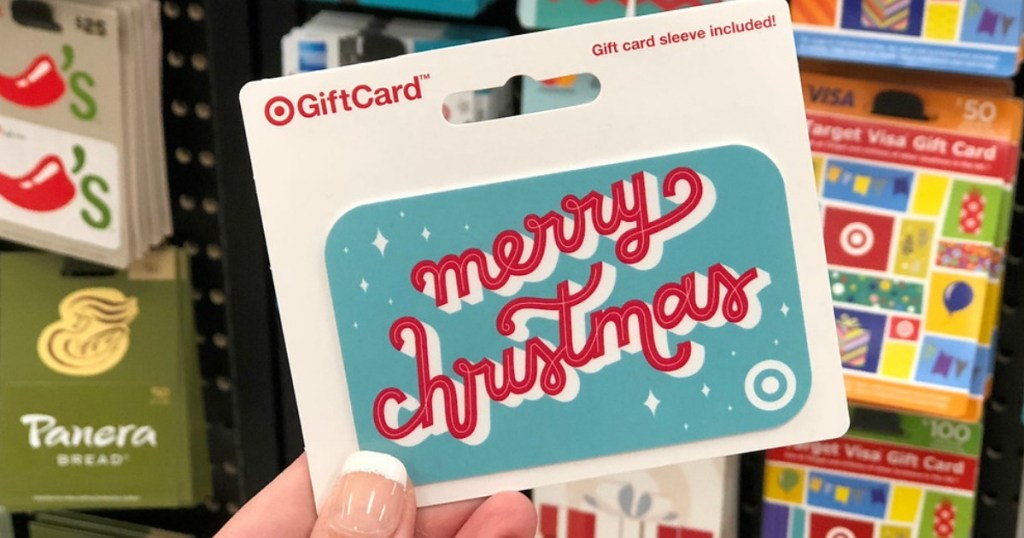 hand holding Target Gift Card
