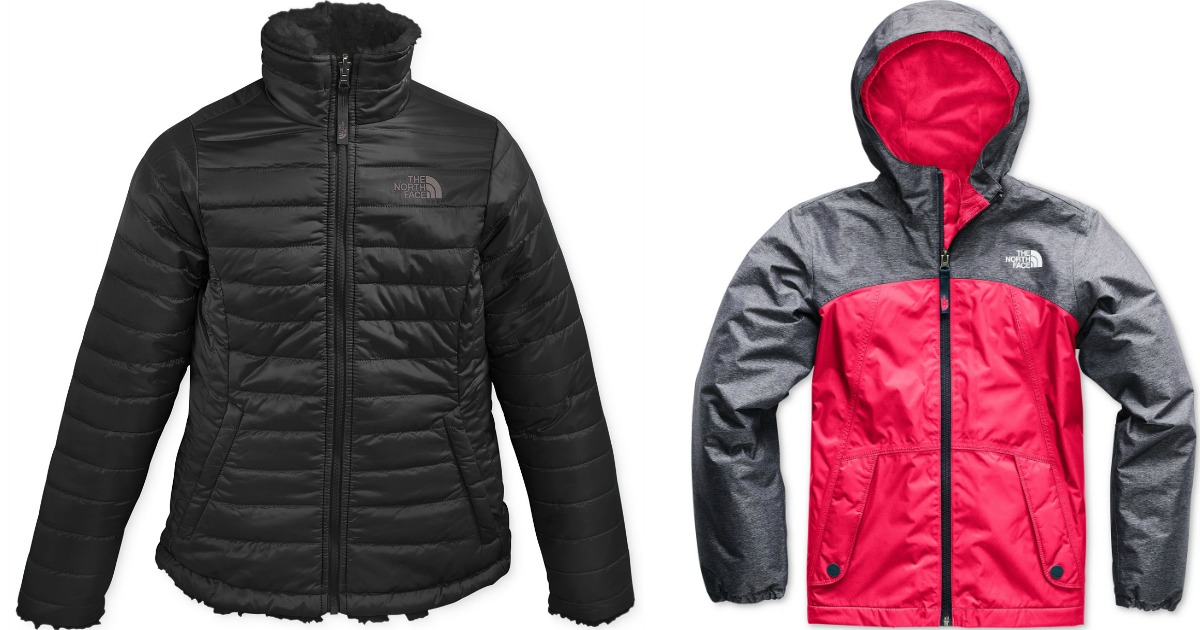 macy's childrens north face jackets