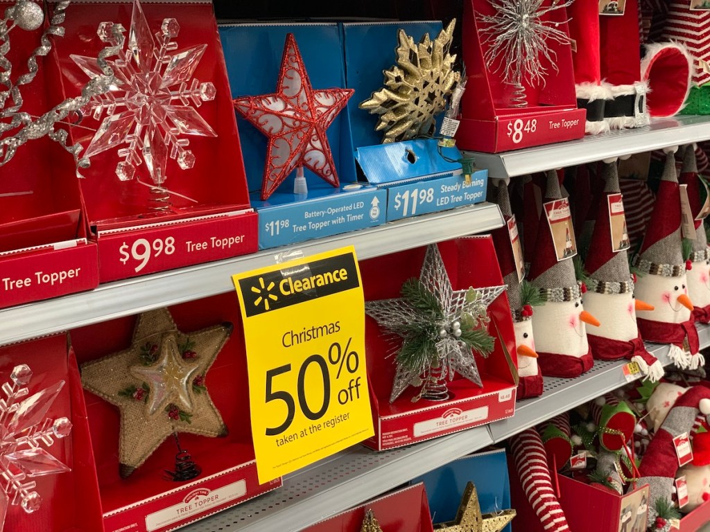 50 off Christmas Clearance at Walmart