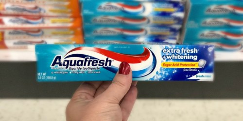 Aquafresh Whitening Toothpaste Only 10¢ After Cash Back at Target