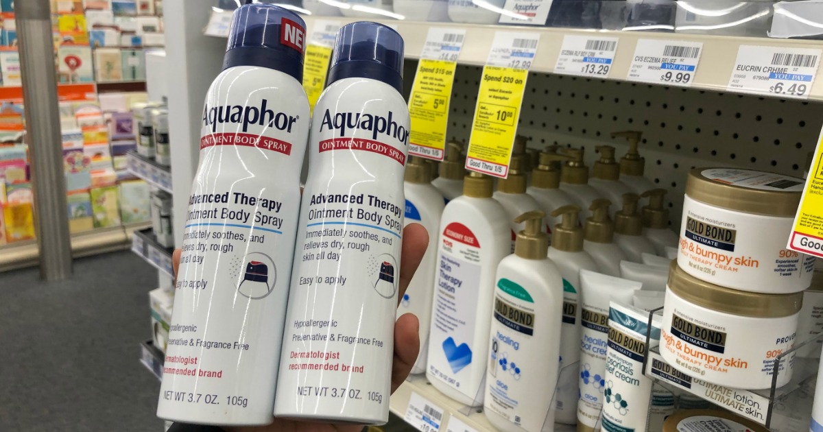 Aquaphor Ointment Body Spray Only 2.99 Each After CVS Rewards