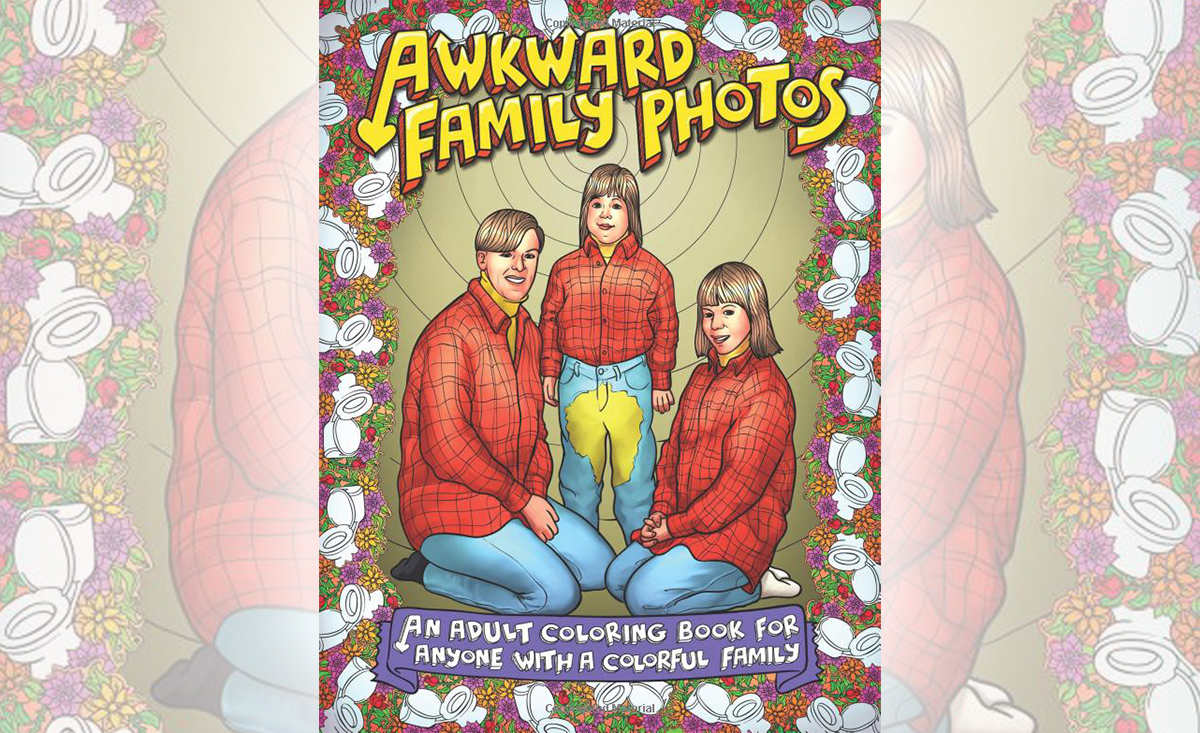 White Elephant Gifts, Gag Gifts, Funny Gift Ideas – awkward family coloring book