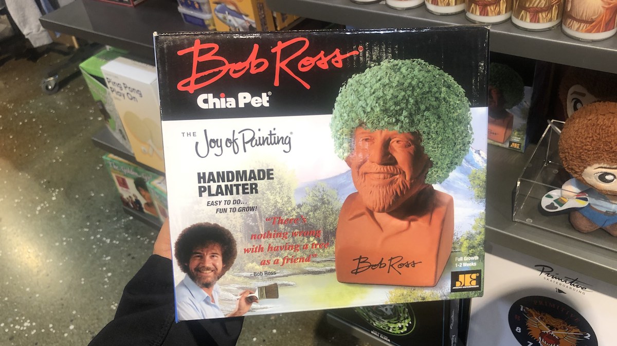 White Elephant Gifts, Gag Gifts, Funny Gift Ideas – bob ross chia pet
