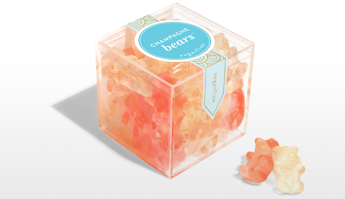 ultimate gift guide ideas under 25 — sugarfina champagne gummy bears