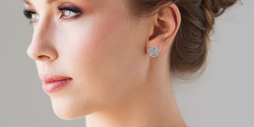 Cate & Chloe 18K White Gold Plated Earrings Only $14.99 Shipped (That’s 90% Off)