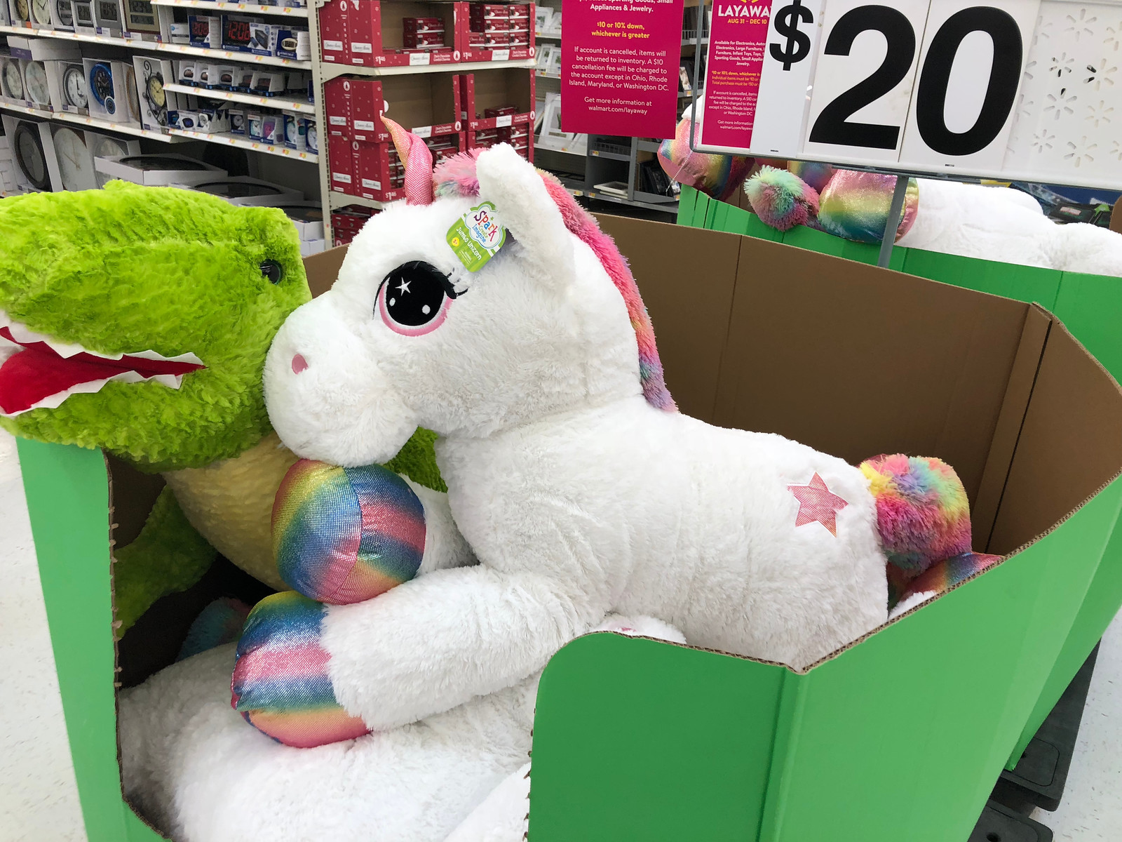 giant stuffed unicorn big lots