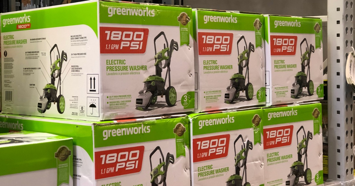 Greenworks Cold Water Electric Pressure Washer Possibly Only 37 25 At   Greenworks Pressure Washer 