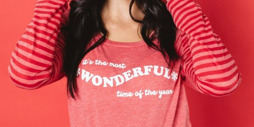 Women’s Holiday Graphic Tees as Low as $12.95 Shipped (Regularly $28) + More
