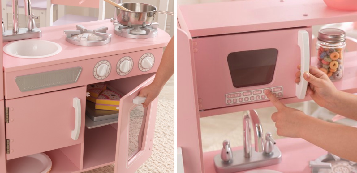 KidKraft Vintage Play Kitchen Only 74 88 Shipped Regularly 130   Kidkraft Pink Kitchen 