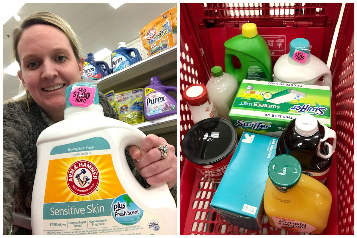 Reader Melissa gives back to this Huntersville Serenity House through donations like this laundry soap and cleaning supplies