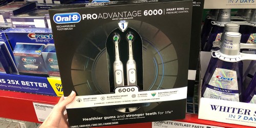 Sam’s Club: TWO Oral-B ProAdvantage 6000 Power Rechargeable Toothbrushes Only $129.98