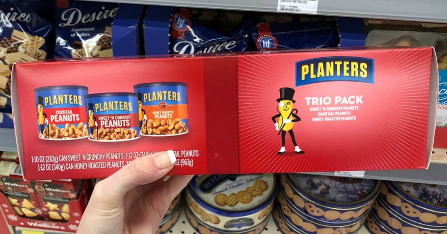 Planters Peanuts Holiday 3-Pack Just $6.49 Shipped on Amazon – Great for Christmas Parties!