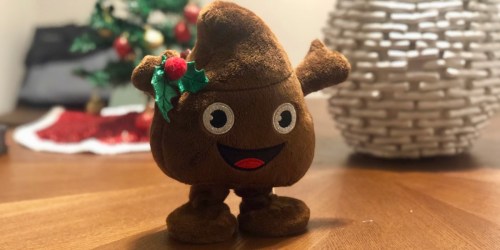 Holiday Time 8″ Dancing & Singing Poop Emoji w/ Mistletoe Only $7.99 at Walmart.com