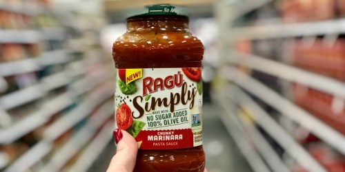 Ragú Simply Pasta Sauce Just 78¢ Each at Target