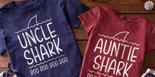 Over 50% Off Uncle Shark & Auntie Shark Tees