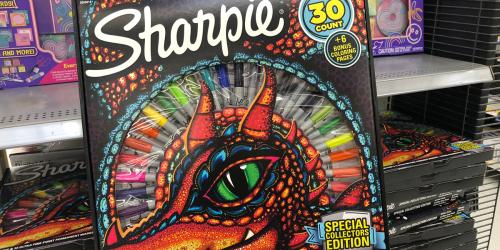 Sharpie 30-Count Permanent Markers & Coloring Pages Set Just $10 at Walmart (Regularly $20)