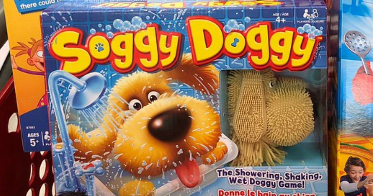 Soggy Doggy Board Game with Interactive Dog 
