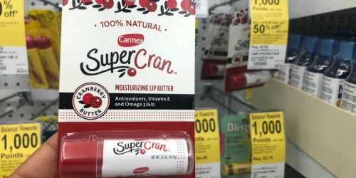 TWO Carmex SuperCran Lip Butters Only 98¢ After Walgreens Rewards