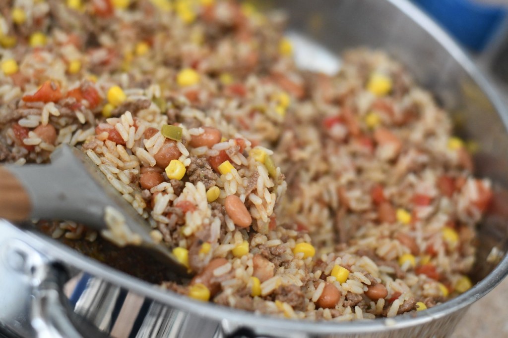 Taco Rice & Beans One-Pan Dish 