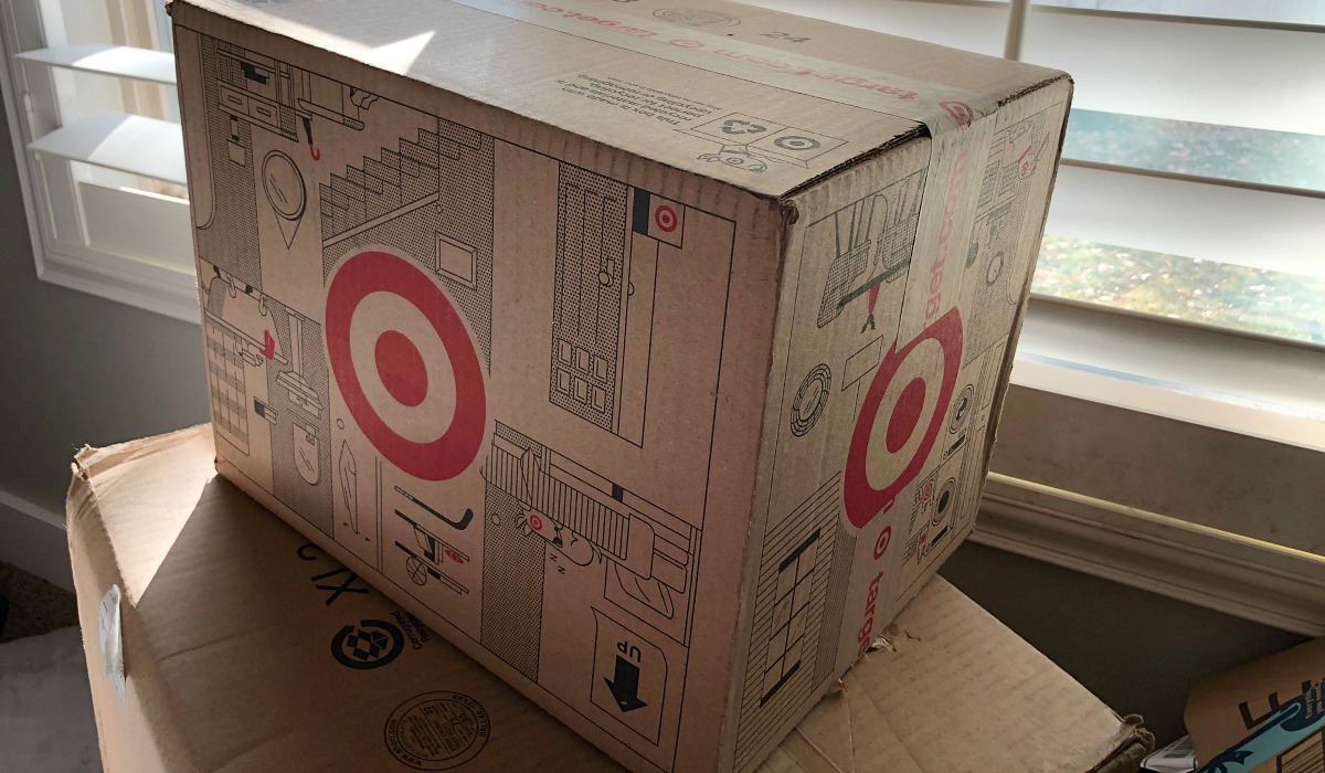 target cardboard shipping box